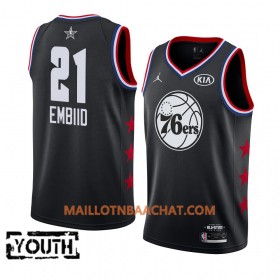 Maillot NBA Philadelphia 76ers Joel Embiid 21 2019 All-Star Jordan Brand Noir Swingman - Enfant